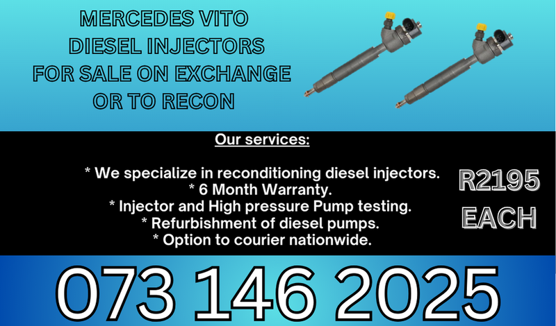 Mercedes Vito diesel injectors for sale on exchange