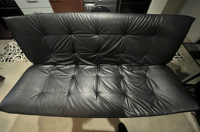 Beautiful Leatherette Sleeper Couch Good as New for sale