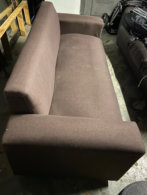 Brown 3 seater couch