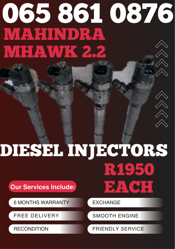 MAHINDRA MHAWK 2.2 DIESEL INJECTORS FOR SALE ON EAXCHANGE OR TO RECON