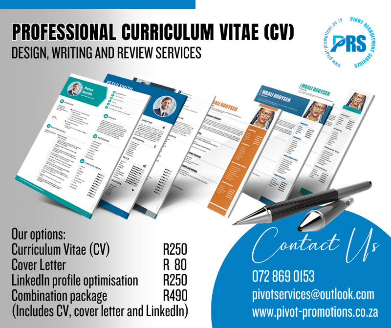 Professional CV and application letter