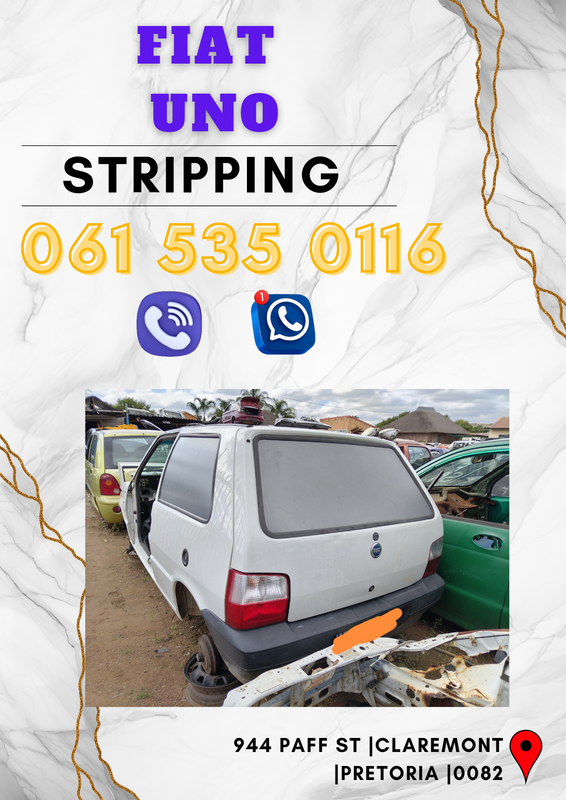 Fiat uno stripping for spares Call or WhatsApp me for prices 063 149 6230
