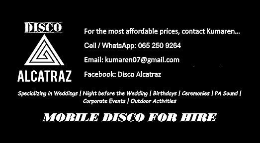 Mobile disco for hire