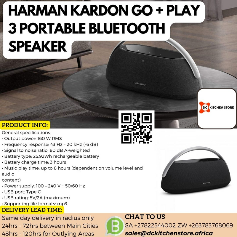 HARMAN KARDON GO &#43; PLAY 3 - PORTABLE BLUETOOTH SPEAKER