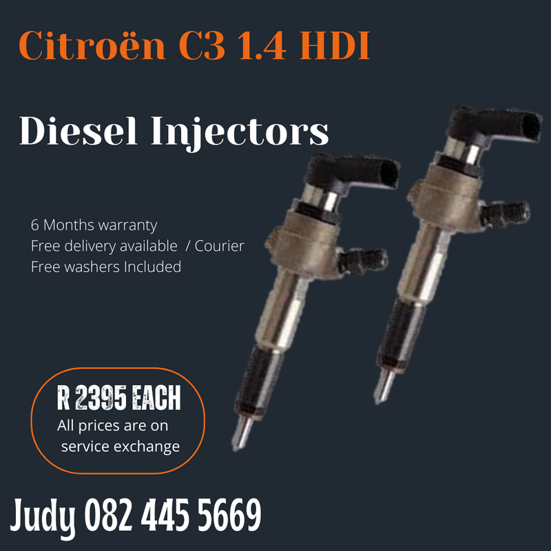 Citroen C3 1.4 HDI Diesel Injectors for sale