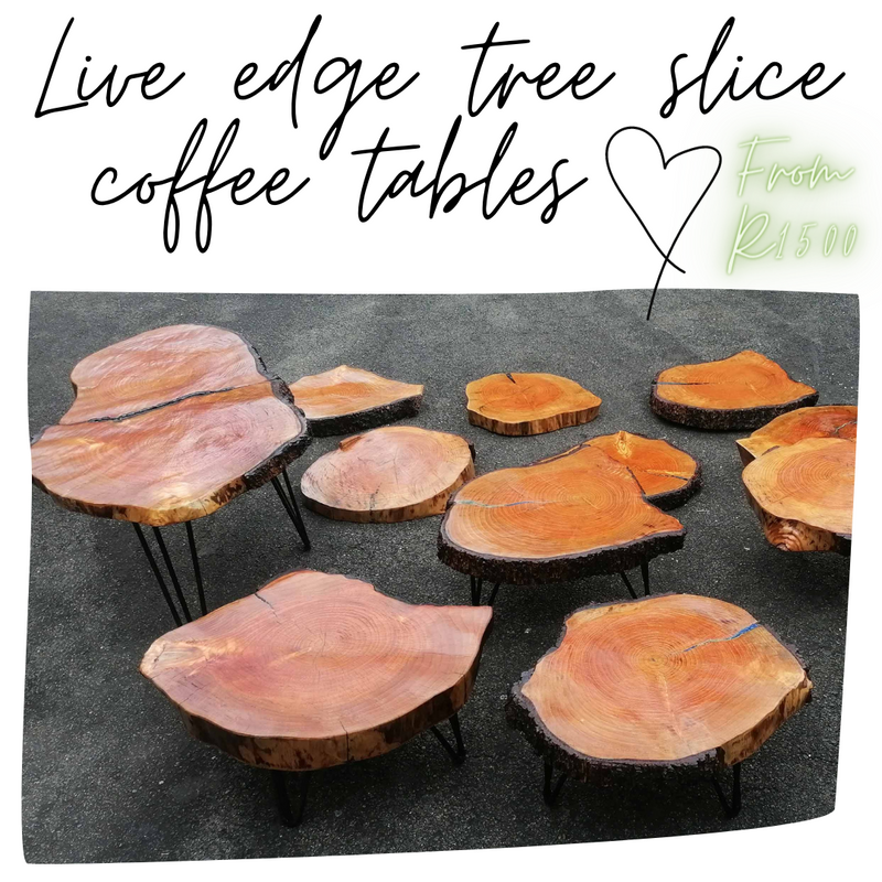 Live Edge Wood Slice Side / Coffee Tables