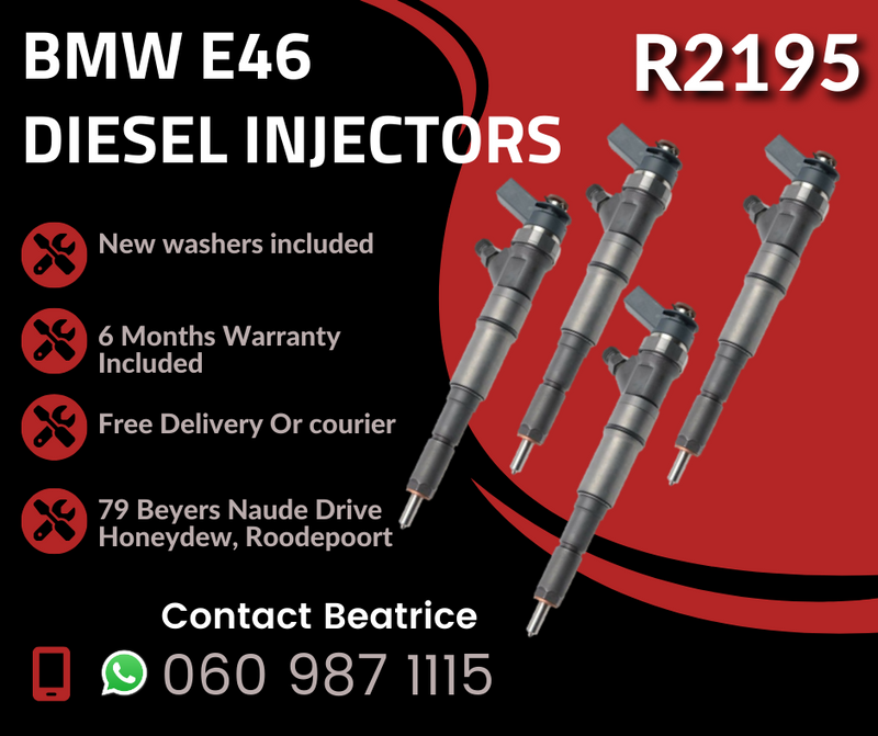 BMW E46 DIESEL INJECTORS FOR SALE WITH WARRANTY ON