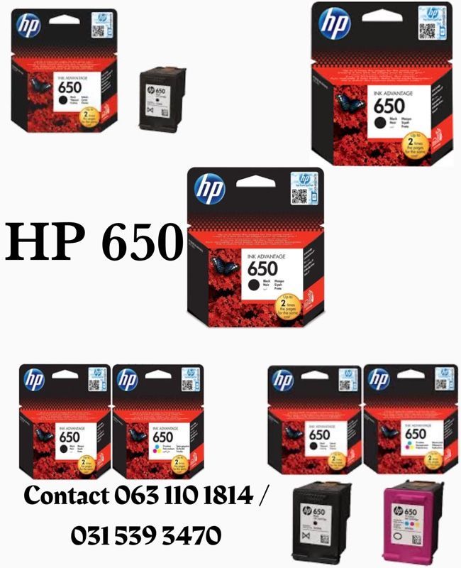 hp 650 black and colour