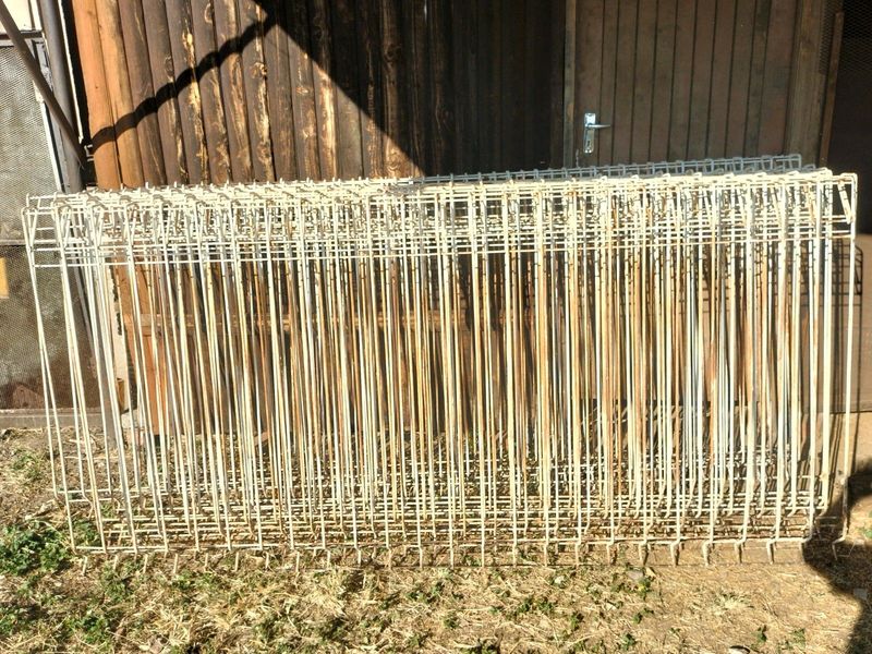 White Metal Fencing / Bars x 10 Units For Sale!