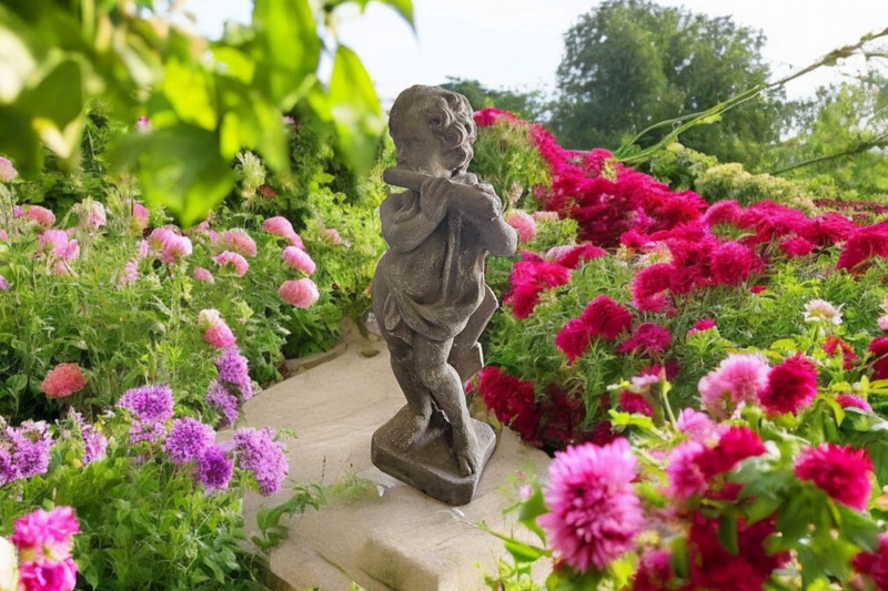 Garden Angel Statue, a captivating piece measuring 71x25x25cm