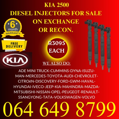 Kia 2500 diesel injectors for sale