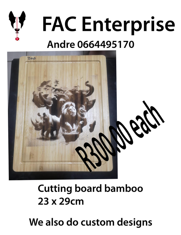 Personalized cutting/braai boards
