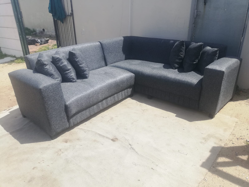 Grey L shape couch