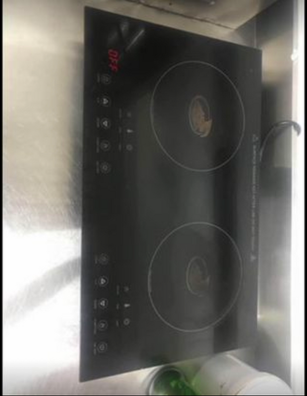 2 plate induction stove