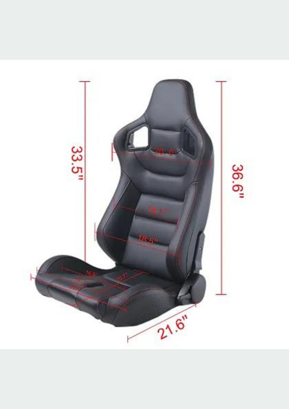 Sport Racing Seat (Universal) - Pair