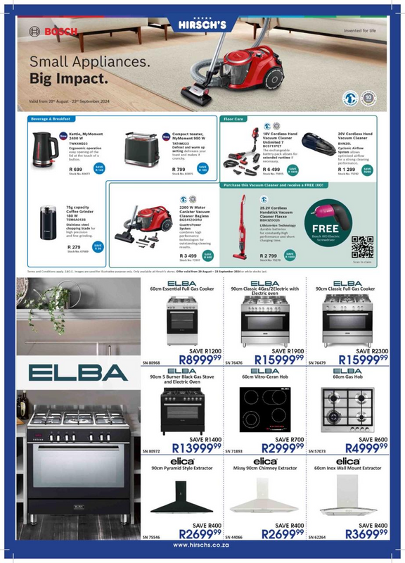 Elba Appliances - view picture for pricing