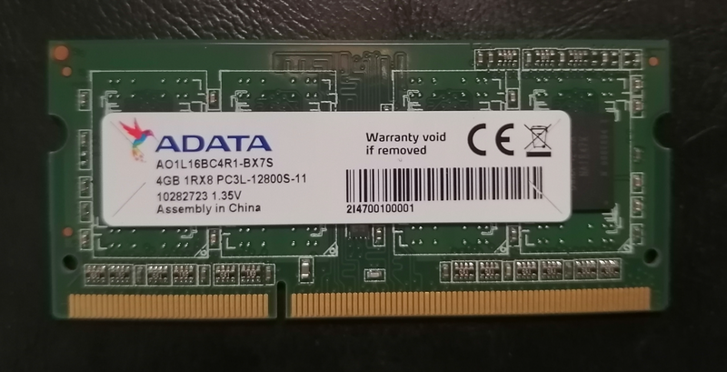 ADATA 4GB DDR3L 1600 LAPTOP RAM