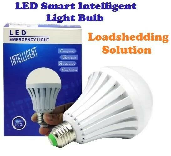 Emergency LED Light Bulbs Smart Intelligent Loadshedding Solution Globes 7W E27. Brand New Products.