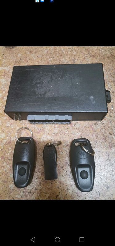 Toyota Tazz Model 2006 Factory Alarm Module and 2 Remotes and an Override