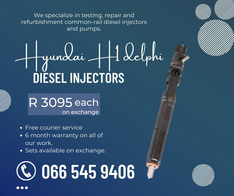 Hyundai H1 delphi diesel injectors for sale on exchange