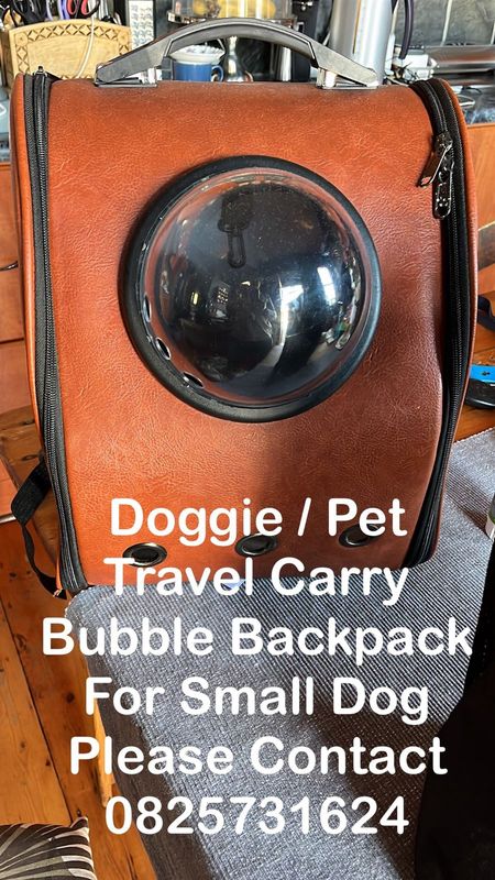 Doggie pet carry backpack like new traveler bubble backpack pet carrier excellent