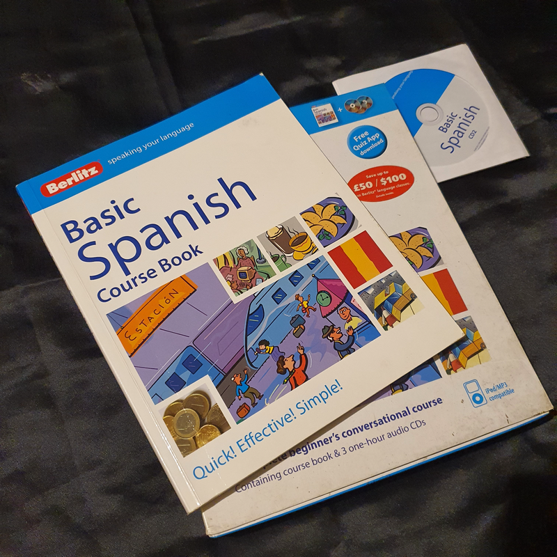 Spanish course book and cds