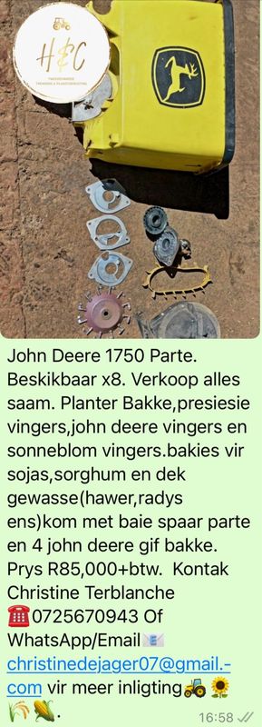 John Deere 1750 Parte.