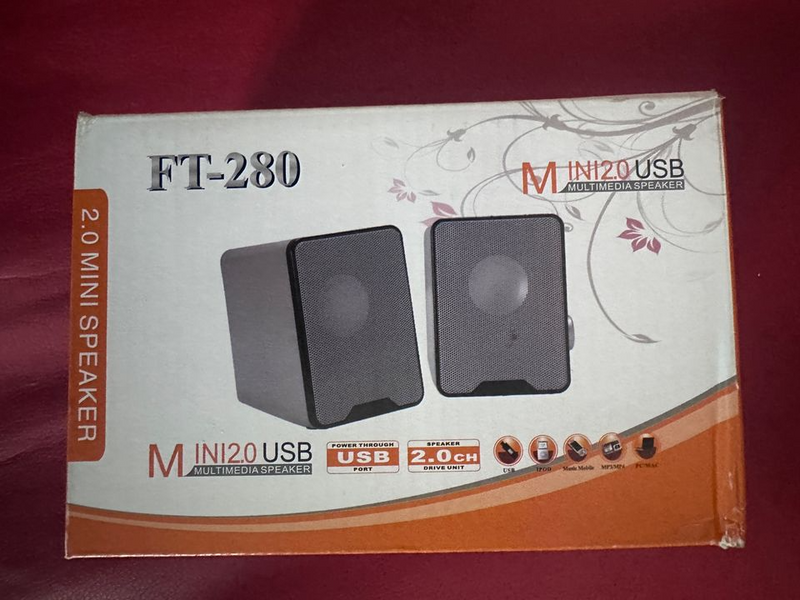 Compact USB speakers for PC laptop Speaker FT-280 2.0 portable acoustics 2x3W