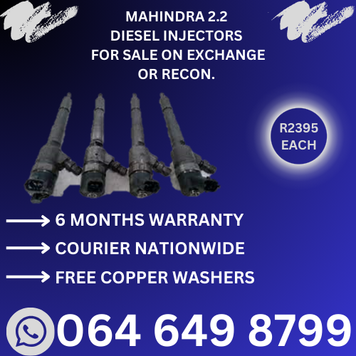 Mahindra diesel injectors for sale on exchange or to recon