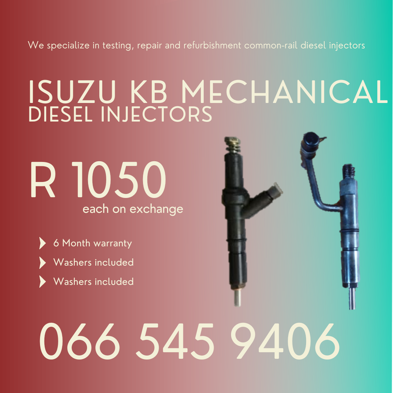 Isuzu KB Mechanical diesel injectors for sale on exchange