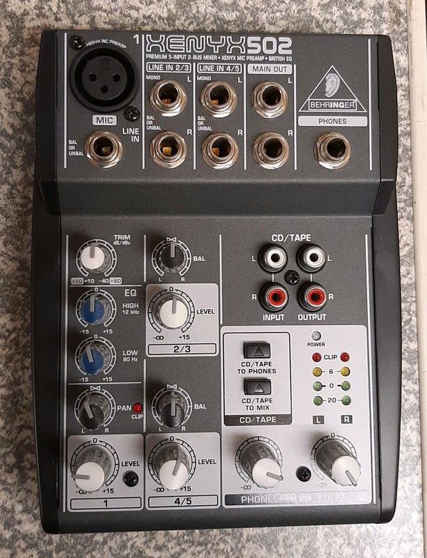 Xenyx502 Mixer with Mic Preamp