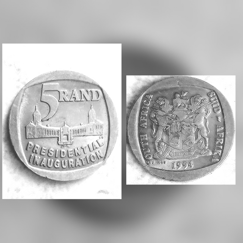 South African 1994 R5 &#39;&#34;Presidential Inauguration Coin&#34;&#34;