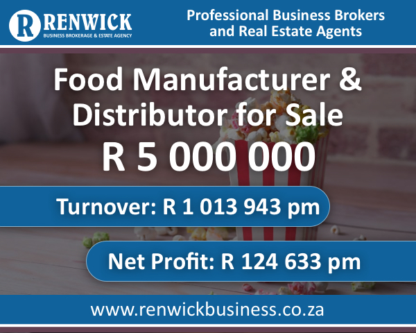 Business for Sale: Food Manufacturer &amp; Distributor