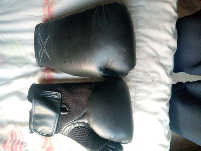 Boxing gloves and bag