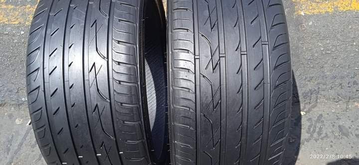 Two 255 35 20 normal tyres like new for only # r2800 for both tyres with no plugs or patches