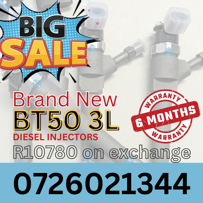 Brand New BT50 3L diesel injectors for sale
