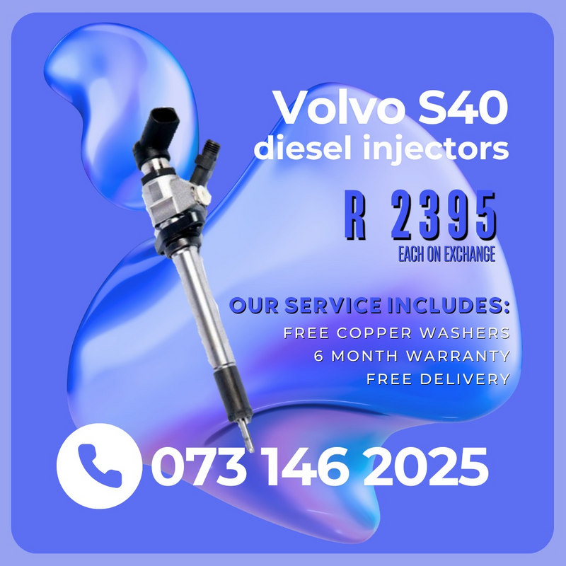 Volvo S40 diesel injectors for sale on exchahne 6 months warranty