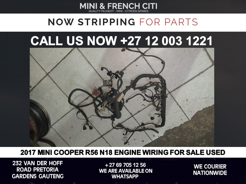 2017 Mini Cooper R56 N18 engine wiring for sale used