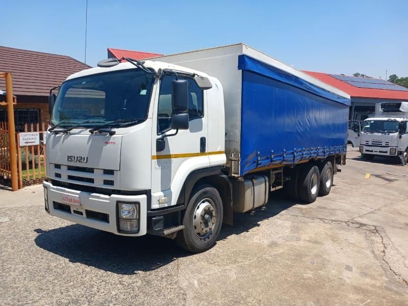 2016 ISUZU F-SERIES FVZ1400 AMT 16TON DROPSIDE TRUCK with TAUTLINER