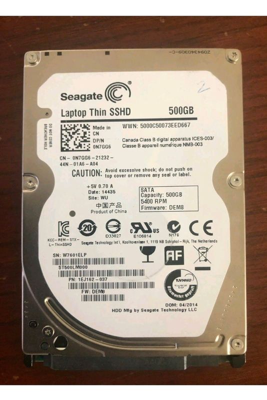 Seagate 500 gb sshd laptop hard drive