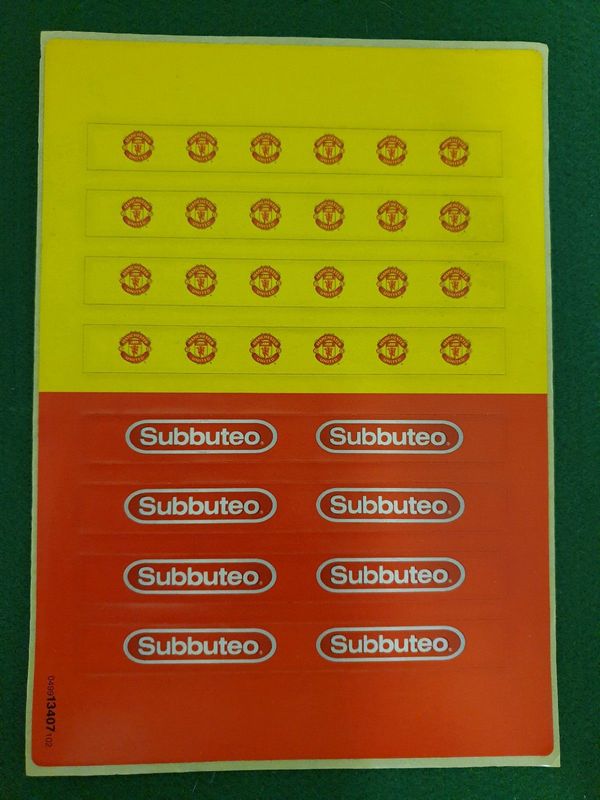 Subbuteo Manchester United Fence Stickers