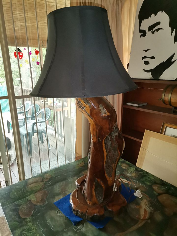 Solid Wooden Lamp Stand