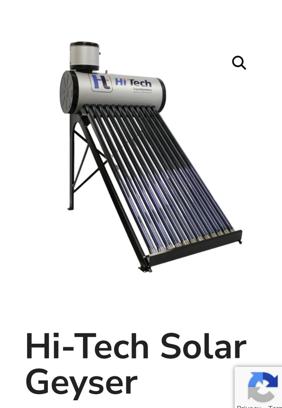 Hi-Tech Solar geyser