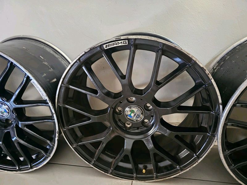 19 inch a m g rims for sale !!