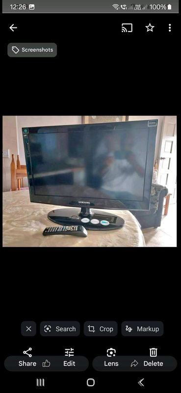 SAMSUNG 22INCH TV if you see the add its still available