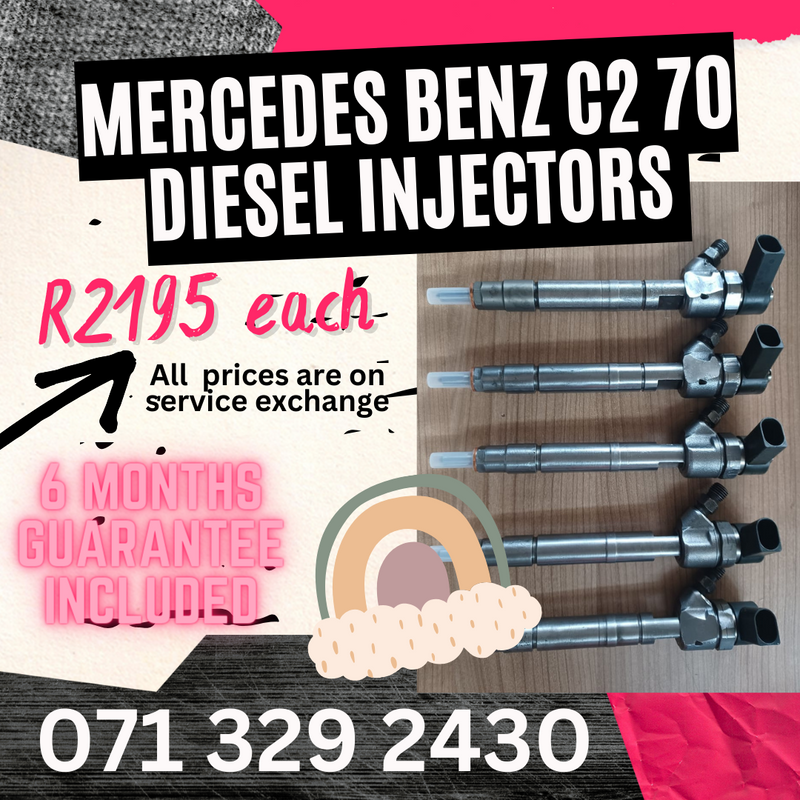 MERCEDES BENZ C270 DIESEL INJECTORS FOR SALE WITH WARRANTY ON