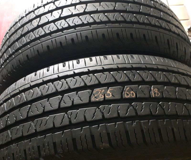 265/60/18×4 Continental we are selling quality used tyres at affordable prices call/whatsApp