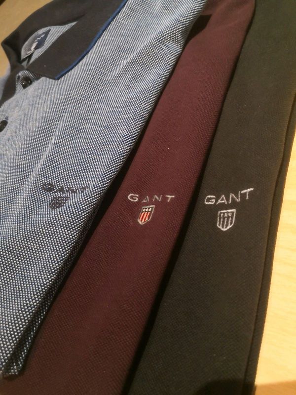 GANT Golf Shirts x 3 Genuine Items (Used)