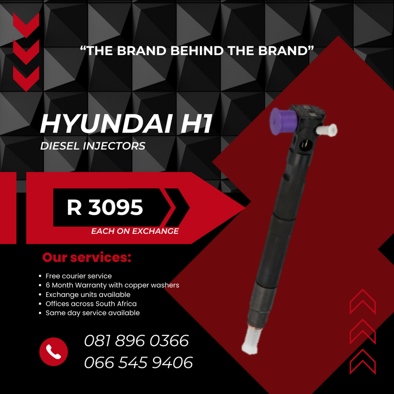 HYUNDAI H1 DELPHI DIESEL INJECTORS FOR SALE WITH WARRANTY