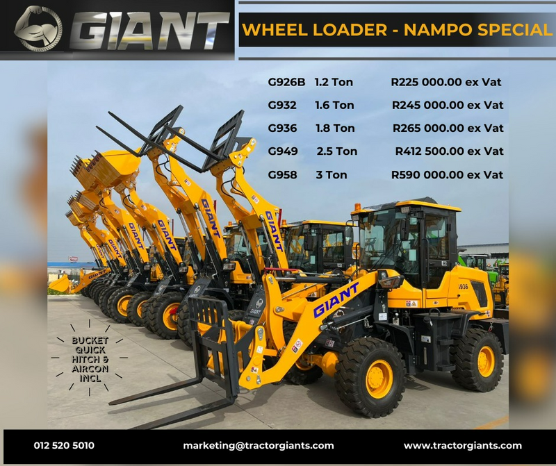 Giant wheel loader NAMPO promotion now on